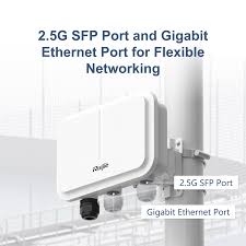 Thiết bị phát sóng Wifi Ruijie RG-AP680(CD) Wi-Fi 6 Outdoor Dual Radio 2400 Mbps High Power Wireless AP, 1 Gbps Optical Port